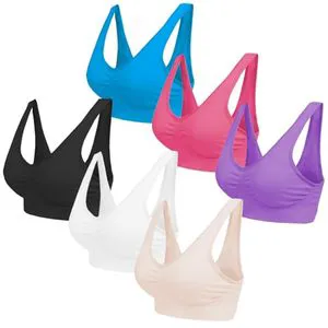 Quick-Dry High Support Racerback Fitness Bra Customizable Front Four-Way Stretch Yoga Running Sports Bra for Print