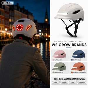 Wholesale EN1078 Certified Smart Bike Helmet For Cycling Bicycle Riding With LED Light & Waterproof Design For Bike Riders