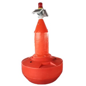 High Visibility GPS Floater Marine Buoy Solar Panel Equipped Floating Water Mark Navigation LLDPE Hinge Essential Marine