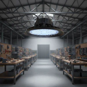 High Bay Light for Factory Use Aluminum Construction Multi-Color Temperature Options