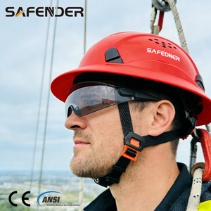 HDPE Enhanced Safety Helmet Hard Hat With Face Shield Visor And Earmuffs For Maximum Protection
