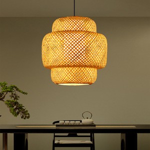 New Chinese-style tea room chandeliers, Zen-inspired Southeast Asian bed dining lights, Japanese art bamboo