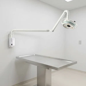 EUR PET Factory Supply Wall Mount LED Shadowless Operating Lamp Adjustable Arm Wall Type Veterinary Surgical Exam Light