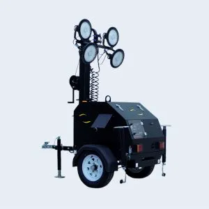 Hot Sale Diesel Light Tower Engineering Lighting Telescopic Mast Mobile Trailer Portable LED Generator Lighting Tower