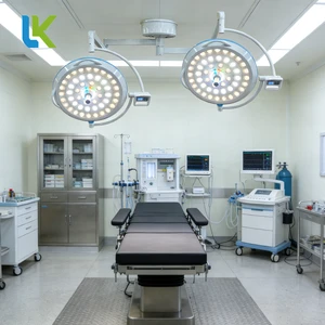 Medical Surgical Operating Lamp LED Double Dome Adjustable Illuminance Color Temperature Electricity Powered for Surgical Rooms
