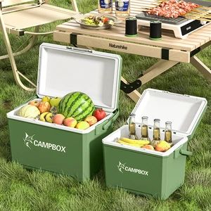 GREENSIDE Large Capacity Outdoor Portable Ice Bucket Convenient Freshness Preservation Storage Cooler Box For Car Use For Food