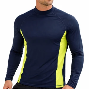 Factory Direct Custom Logo Compression Shirt for Men Long Sleeve Sublimated UPF 50+ Quick Dry Eco-Friendly Breathable Clothing