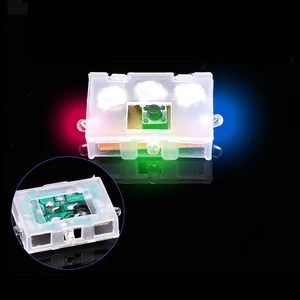 Mini RGB LED Shoes Light for Kids IP44 Waterproof 3-Color Battery Powered Night Running Upper Back Bottom Decoration