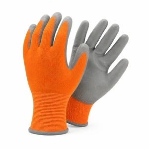 Super Grip PU Palm Coated Safety Gloves Non-slip Seamless Knit Work Gloves for Construction Plumbing Maintenance