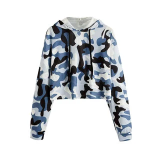 Best Selling Premium Quality Women's Casual Pullover Winter Crop Top Hoodies Short Length Solid Color Unique Plain Dyed Hooded