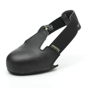 SD001-4 Genuine Leather Visitor Anti-smash Shoe Covers, Steel Toe Protective Shoe Covers for New Staff and Temporary Worker