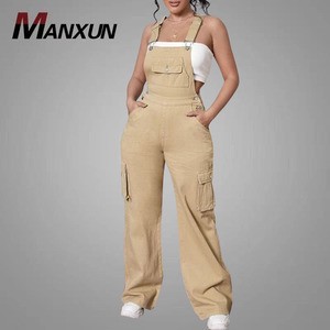 Wholesale Denim Women's Fashion Overalls Sexy Flap Pocket Women's Overalls Plus Size Jeans Tracksuits for Women