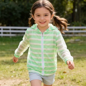 Custom Girls Sun Protection Coat Jacket Bulk Order, 50+ Colors, 7-Day Sample | in Stock | OEM Factory Foshan