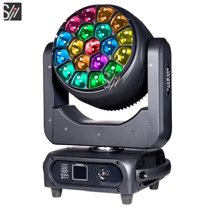 19x40W LED Zoom Beam Wash Moving Head Light for Stage Lighting Effect with RGBW 4in1 Professional DJ/Bar DMX512 Dj Lights