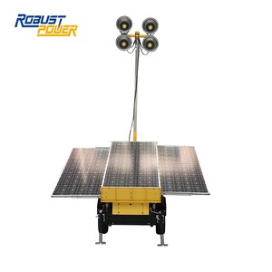 3x200W Solar Energy Portable Light Tower with Generator