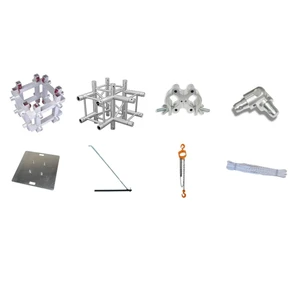 Concert Stage Podium With Lighting Bolt Screw Truss Accessories Lifting System for Show Event Stage Truss