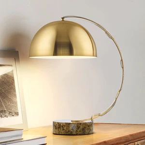 Modern Nordic Minimalist Luxury Home Bedroom Bedside Table Light Unique Gold Metal Decorative Electric Desk Lamp Flexible