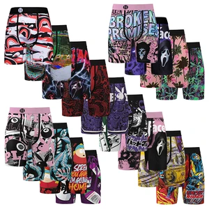 Quick Dry Animal Print Swim Trunks for Men, Beach Shorts with Elastic Waist, Anti-Awkward Design for Hot Spring Swimming