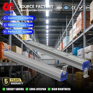 Modern Super Bright Industrial Highbay Lamp Aluminum Alloy Material 50w 60w 75w 100w 150w 200w 250w Linear Led High Bay Light