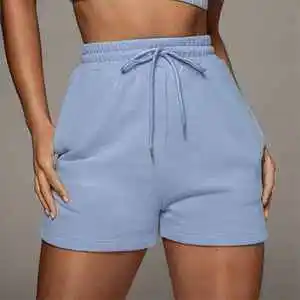 High Quality Customized Plus Size Casual Women Gym Shorts with Elastic Waist Breathable Quick Dry