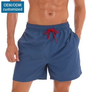 Custom Spandex Polyester Mens Swim Trunks Quick Dry Swim Shorts Men Fitness Swimwear Beachwear Casual Sport Beach Pants