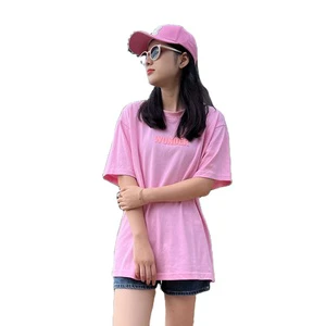 high quality summer Fashion Breathable O-Neck women's t-shirts Print Custom plus size tee