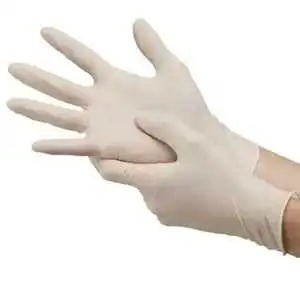 Nitrile Disposable Examination Gloves Powdered Free Food Grade CE Certified Beaded Cuff Safety Gloves Box of 100pcs