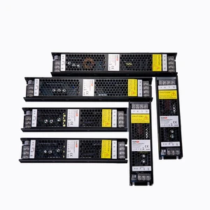 Slim 300W 25A Dimmable Power Supply 12V 24V AC DC Switching 0/10V 3-1Dali Constant 48V Output LED Driver 0/10V 3-1Dali Dimming