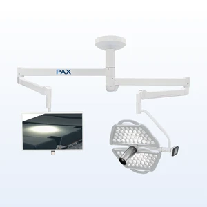 CE Certified Electric Dual Ceiling Mounted LED Operating Light with 1080p Camera System for Medical Hospital