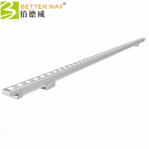 RDM DMX 15W RGBW 48V Linear Bar Light Slim 15mm Aluminum Outdoor Building Facade Lamp Own Mold Design