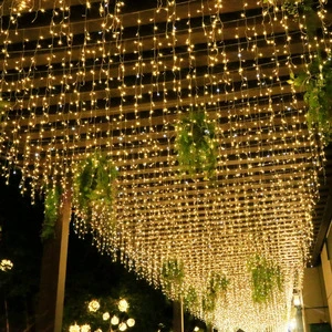 LED Christmas Waterfall Light Flashing String Light Series For Outdoor Decorative Lighting Wholesale