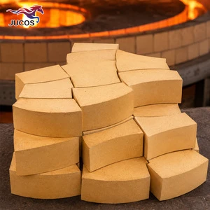 High Alumina Curved Refractory Brick Industrial Kiln Furnace Lining Arch Shape Fireproof Moulded Block 1580C To 1770C