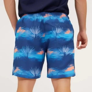 Summer Men's Swim Trunks Beach Shorts Elastic Closure Quick Dry Short Pants With Zipper Pockets Beach Swimming Short For Men