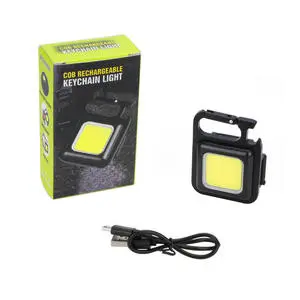 Mini Portable 3 Light Modes Bright Usb Led Rechargeable Torch Work Light Small Pocket Flashlights Camping Keychain Light