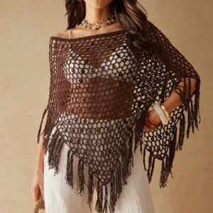 ZS234 Beach Cover-Up Knitted Hollow Sun Protection Cover-Up