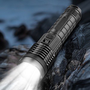 LED 26650 MA Multifunctional LED Outdoor Flashlight with Power Display Strong Lights for Home Camping Adventure Hiking Outdoor