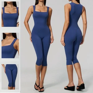 Sportswear Wholesale Hot Sale Female Fitness Tight Sports Bodysuit Custom Logo One Piece Fitness Yoga Jumpsuit