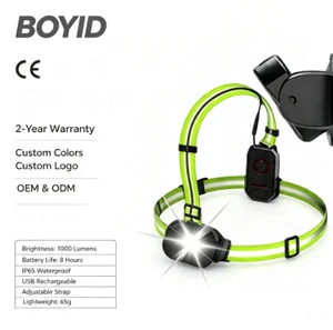 TOACH Rechargeable COXO LED Chest & Walking Light Remote Control IP65 Waterproof USB Night Running Shoes Lights