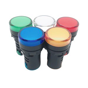 220V Industrial LED Indicator Light Durable Plastic Material