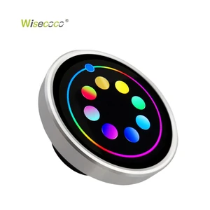 Wisecoco Smart Dimmer Knob Switch Metal LCD Panel Home Automation Voice Control Intelligent Dimming Switch