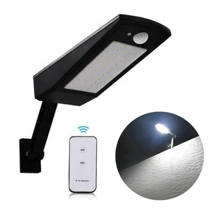 Waterproof Solar Powered 48 LED Remote Controller Street Motion Security Lamp Outdoor Motion Sensor Lamp