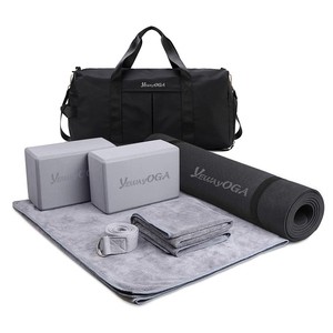 For Printed Sporty Yoga Mat Set-Eco-Friendly PU Material 6-in-1 Pilates & Yoga Customizable Color Logo Universal Use 183x61cm