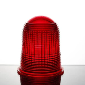 Factory Customized Size Color Shape Obstacle Lights Industrial Lights Glass Lampshade for Airstrip Lights