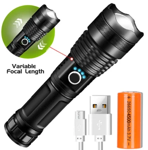 Exclusive for Cross-Border X92 Power Torch USB Charging Telescopic Focusing Super Bright Long X71 Aluminum Led Flashlights