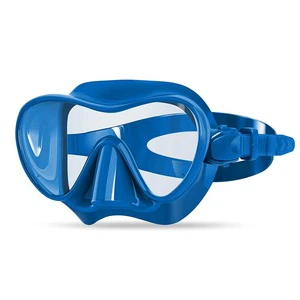 Low Volume Soft Silicone Diving Mask Swimming Sports Freediving Goggles Full Dry Breathing Clear Tempered Glass For Adult