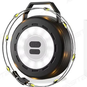 Portable Retractable Camping LED String Light Built-in Rechargeable Battery Waterproof Fairy Lamp For Tent Camping Beach Picnic