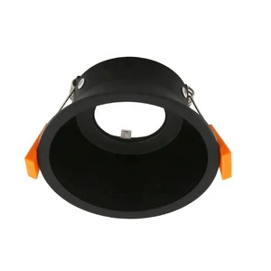 Modern Fixed Spotlight Fixture Round Cob LED Downlight Frame Anti Glare GU10 Spot Light Fixture Cut Out 90mm RF2