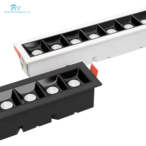 High Quality Anti-Glare Embedded Square Linear Grille Light House Indoor 20W Led Grille Light