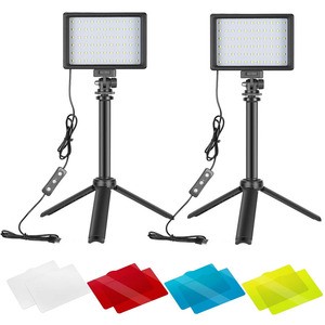 Dimmable 5600K USB LED Video Light 2 Pack Camera Videography Led Lights for Videos
