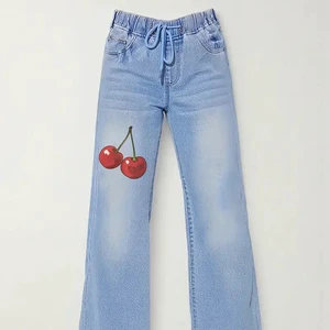 High Waist Wide-Leg Retro Light Blue Denim Jeans for Women New Style Casual Design